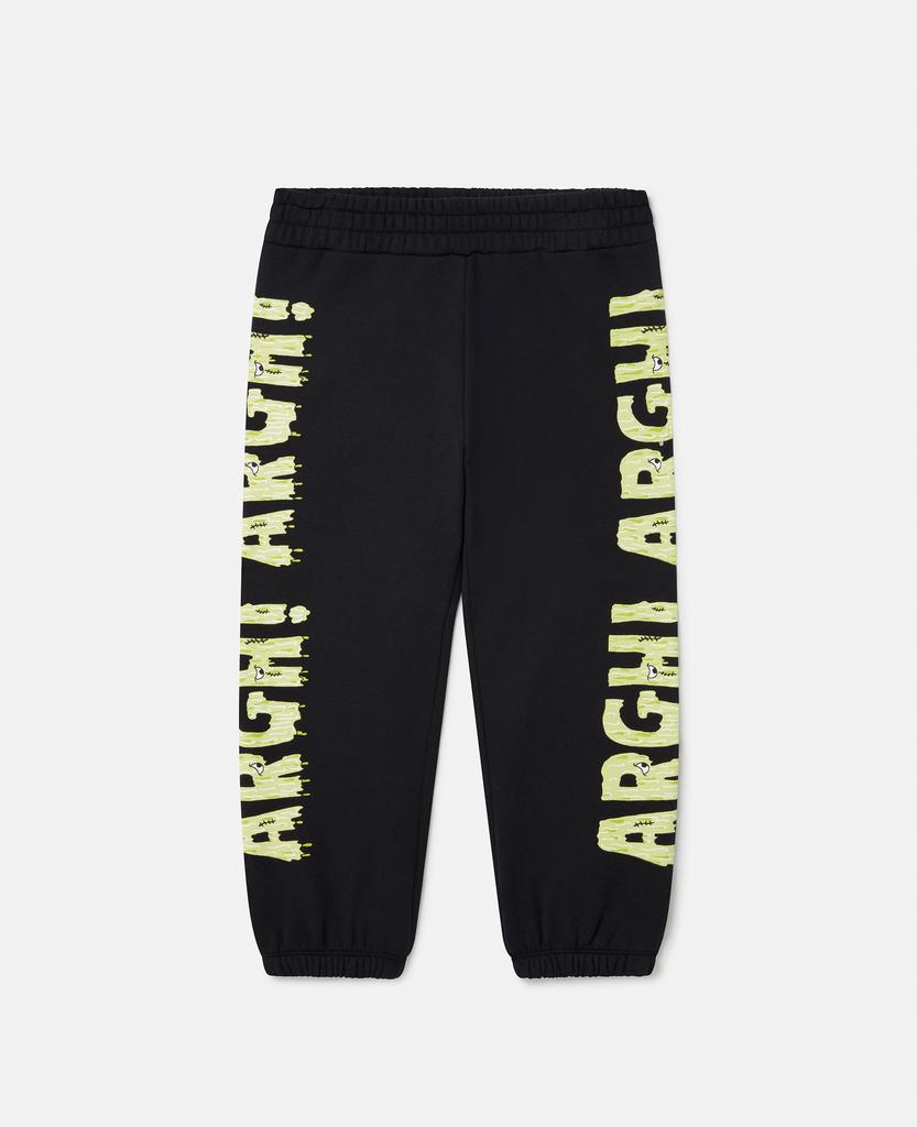 Stella McCartney Stella McCartney - Frankenstein Graphic Joggers, Woman, Black, Size: 12