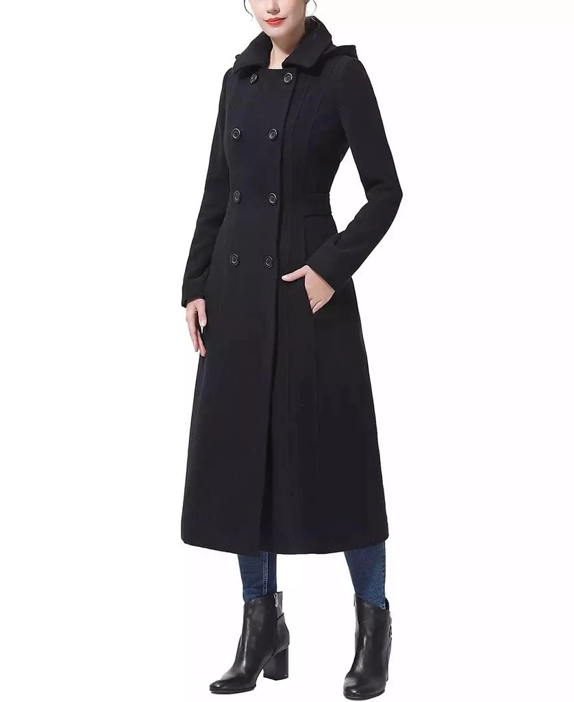 kimi + kai Women's Laila Long Hooded Wool Walking Coat 5