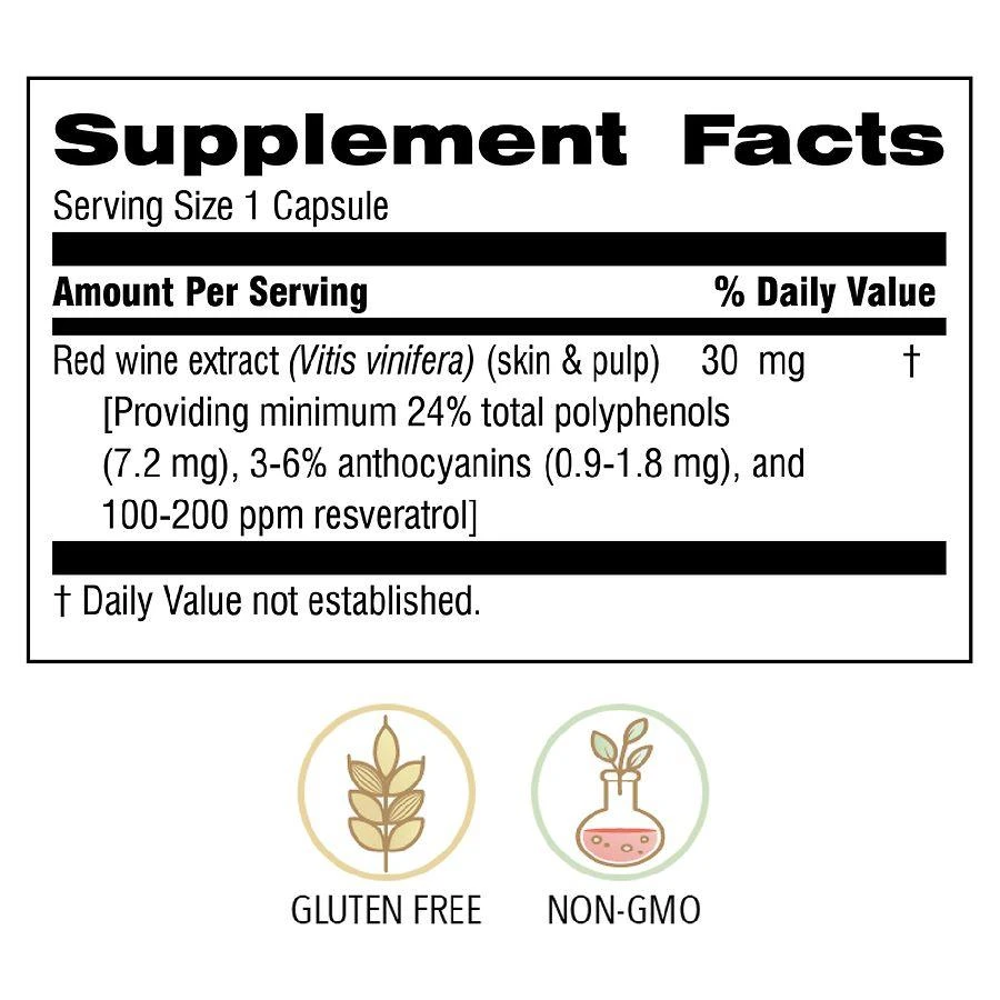 Botanic Choice Red Wine Extract 30mg 3