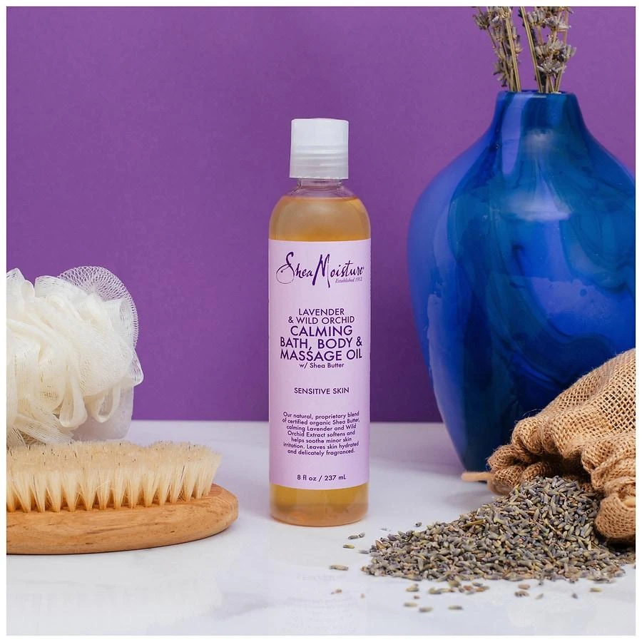 SheaMoisture Bath, Body and Massage Oil Lavender Wild Orchid 5