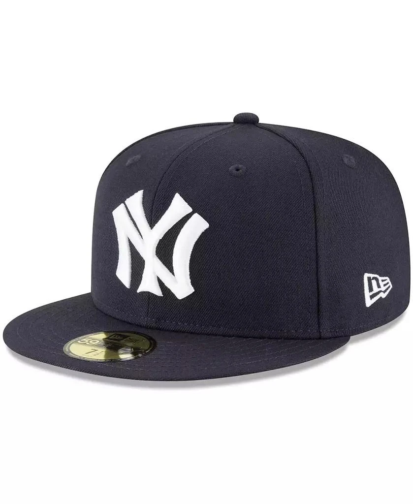 New Era Men's Navy New York Yankees Cooperstown Collection Wool 59FIFTY Fitted Hat 1