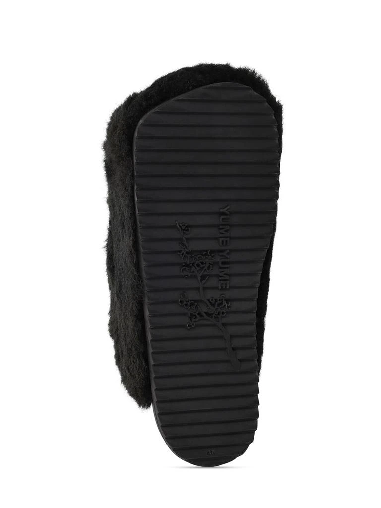 YUME YUME Plush & Leather Trucker Clogs 3
