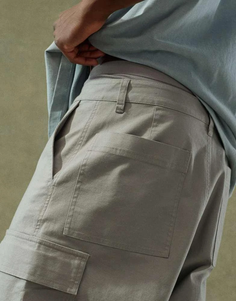 ASOS ASOS DESIGN super baggy cargo trouser in grey 3