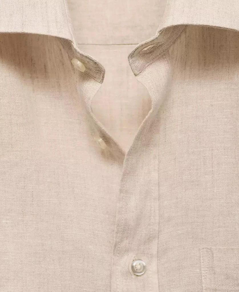 Mango Men's Linen Slim Fit Shirt 5
