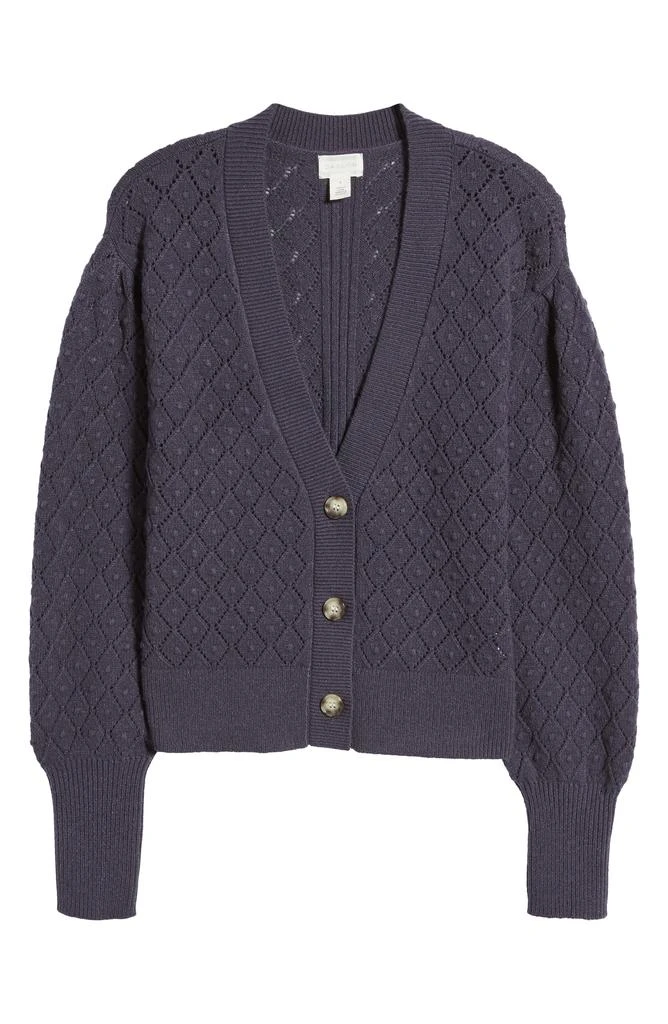 Caslon<sup>®</sup> Pointelle Deep V-Neck Cardigan 5