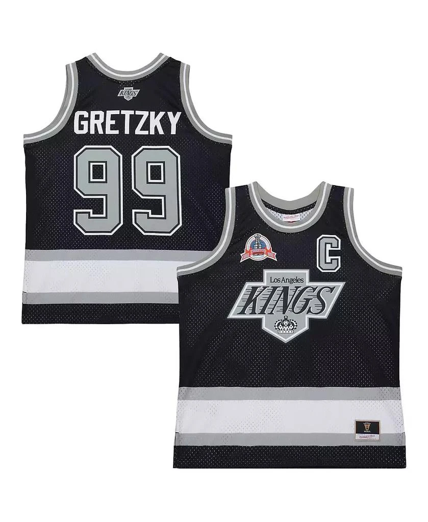 Mitchell
Ness Men
s Wayne Gretzky Black Los Angeles Kings Maxed Out Fashion Basketball Jersey