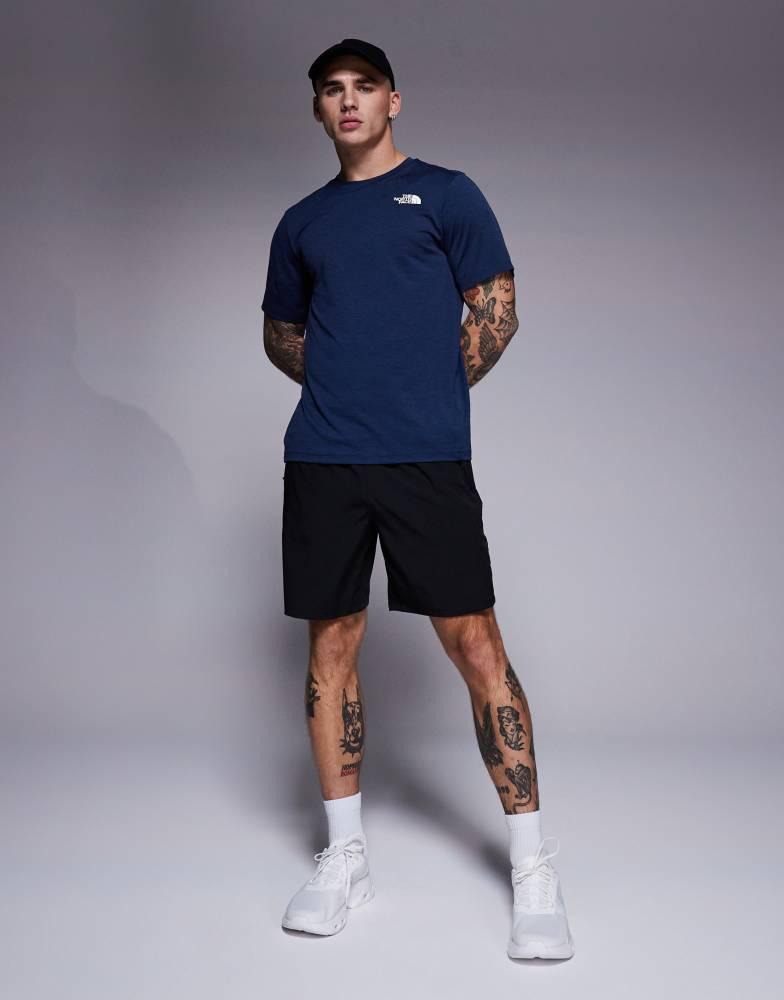 The North Face The North Face Training  24/7 logo t-shirt in navy