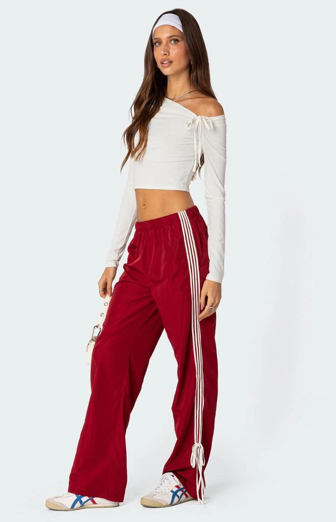 Edikted Remy Bow Ribbon Track Pants 2