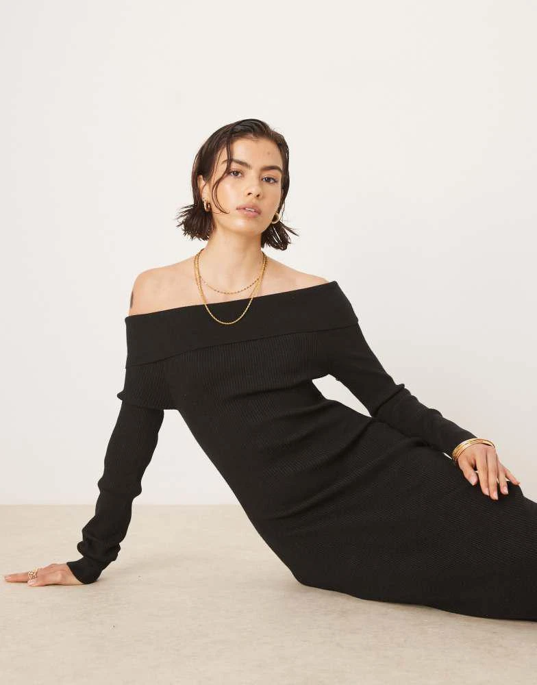 knee length dresses for ladies Elegant Black Ruched Midi Dress with Gold Metal Trim & Fully Lined Sol   Canary Houze