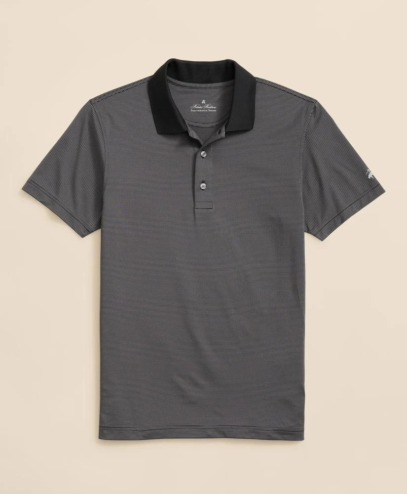 Brooks Brothers Performance Series Micro Stripe Jersey Polo Shirt 1