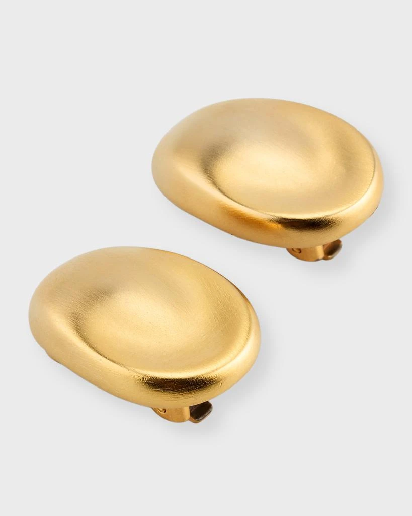 BEN-AMUN 24K Gold Electroplate Clip-On Earrings 3