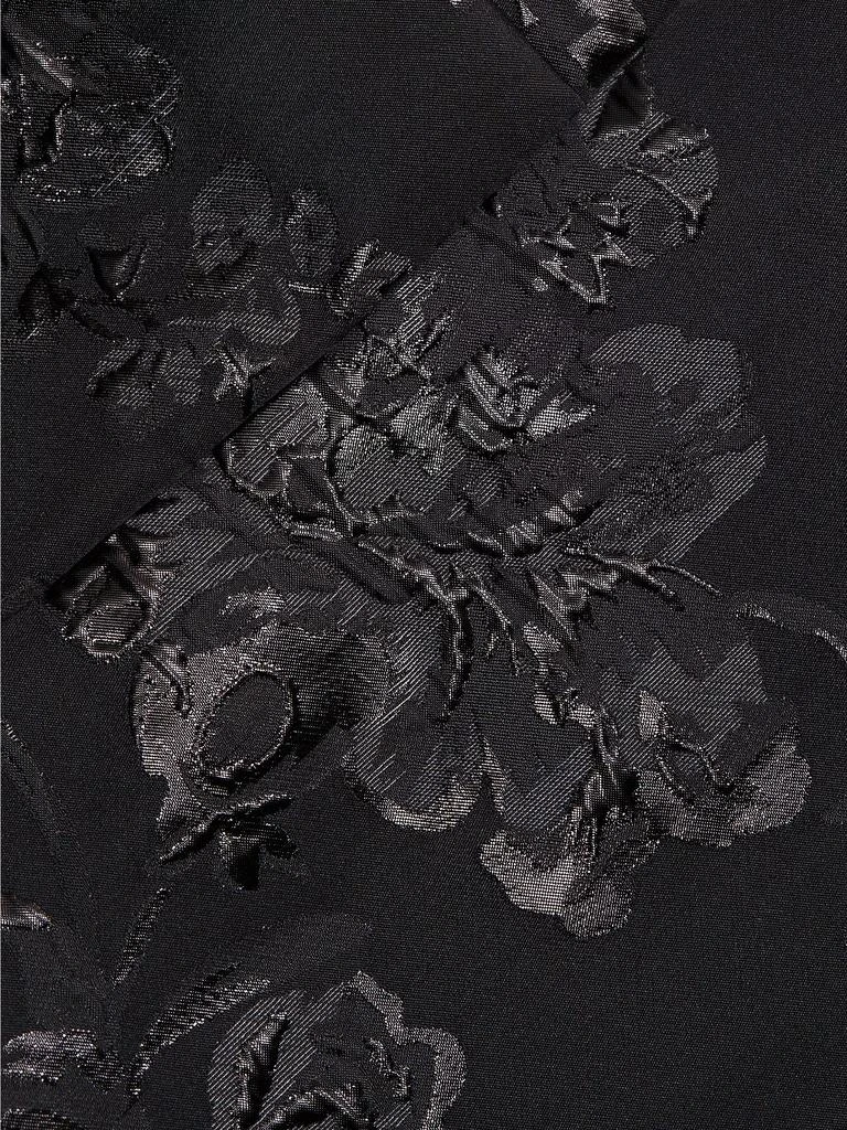 Amsale Brocade &amp; Taffeta Tea-Length Dress 7
