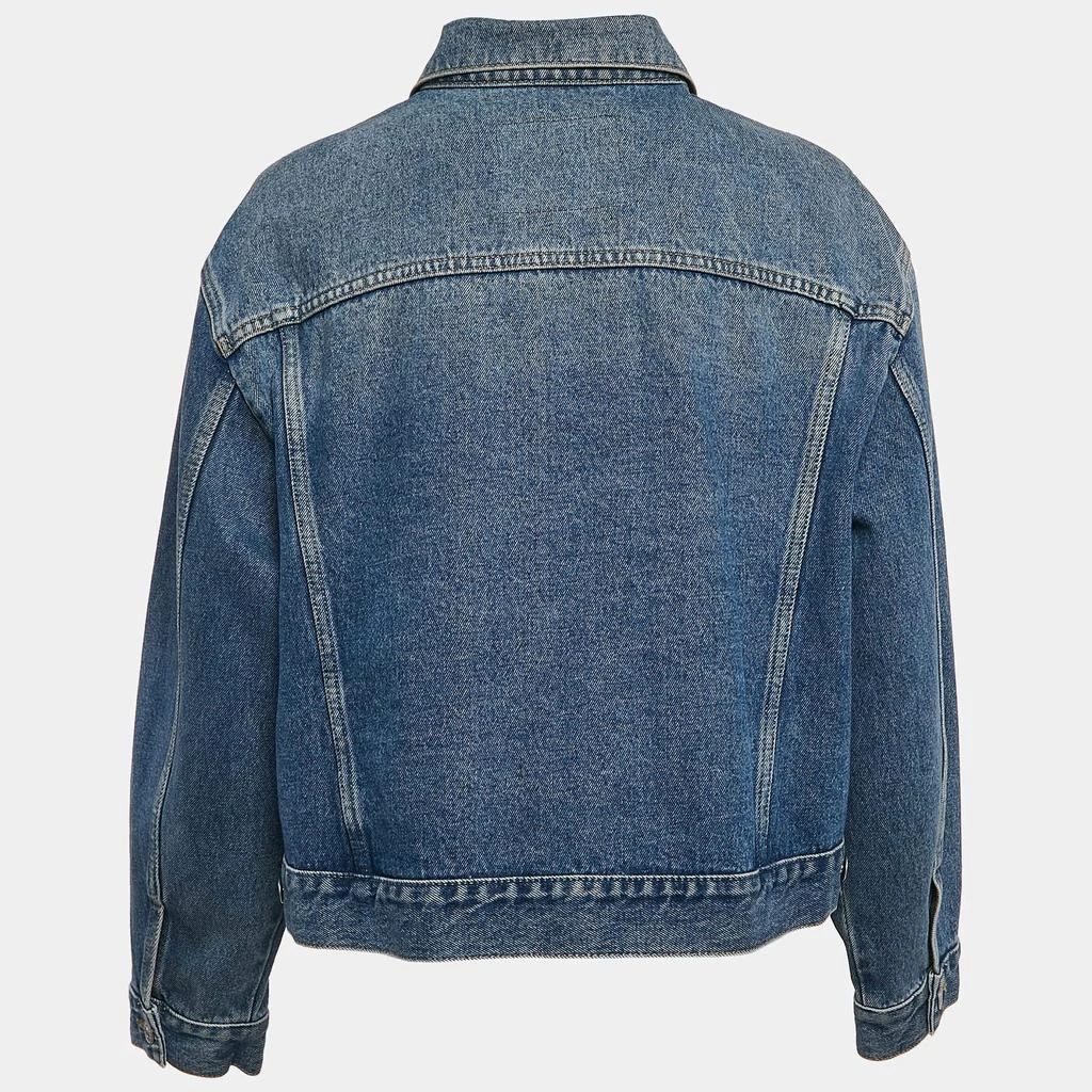 Balenciaga Balenciaga Blue Denim Dart Detail Button Front Jacket S 2