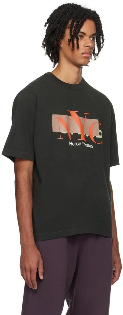 Heron Preston Black 'NYC' Censored T-Shirt 2