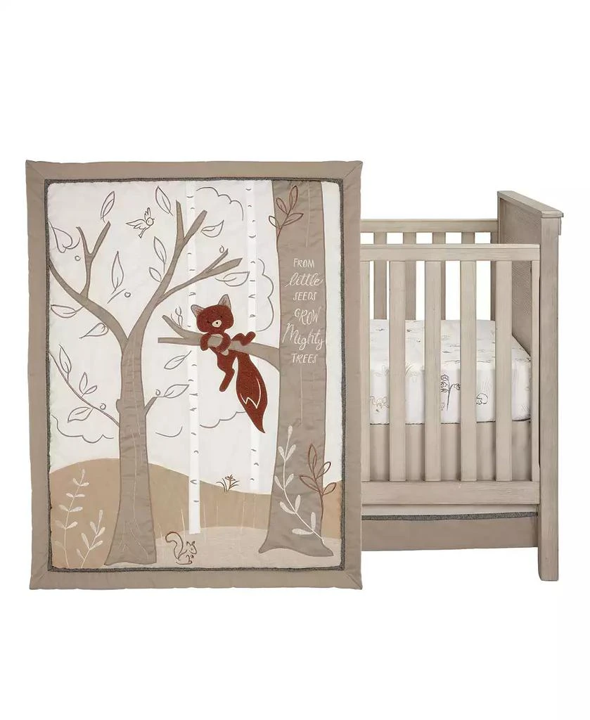 Lambs 
Ivy Treetop Fox Woodland Tree Nursery 3-Piece Baby Crib Bedding Set 2