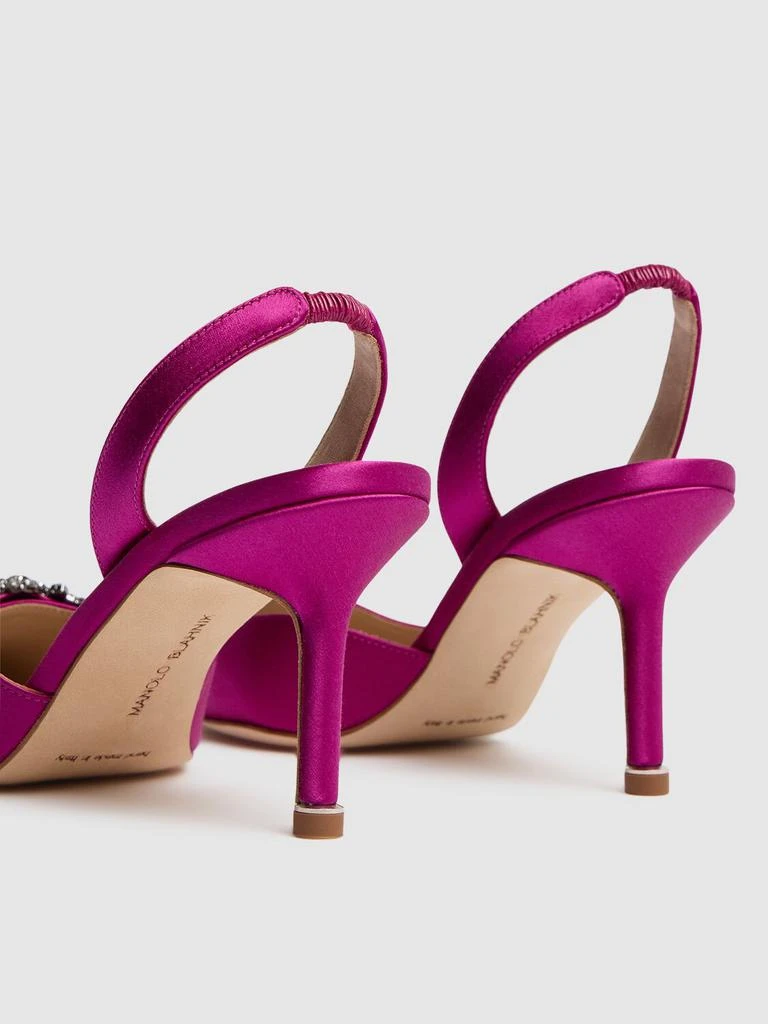 Manolo Blahnik 70mm Hangisli Satin Pumps 4