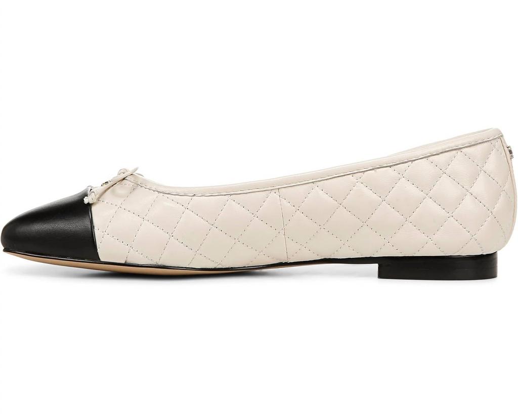 Sam Edelman Women's Marilyn Ballet Flats Shoes In Black/cream