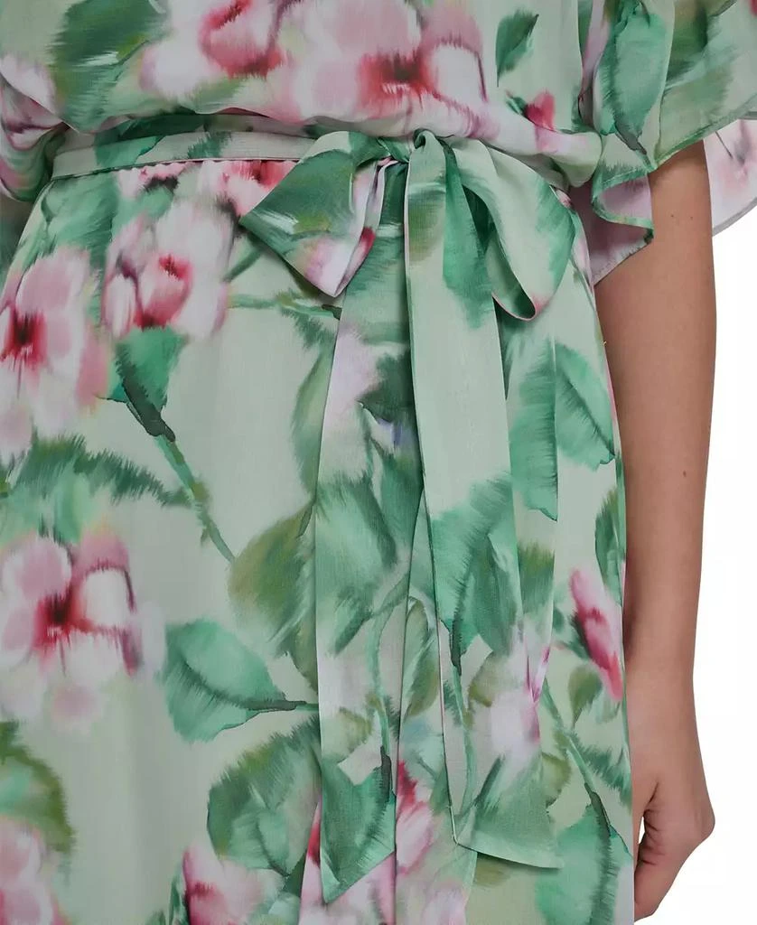 Jessica Howard Petite Jewel Neck Ruffle Sleeve Dress - Dresses & Skirts -  Free Shipping - BeyondStyle