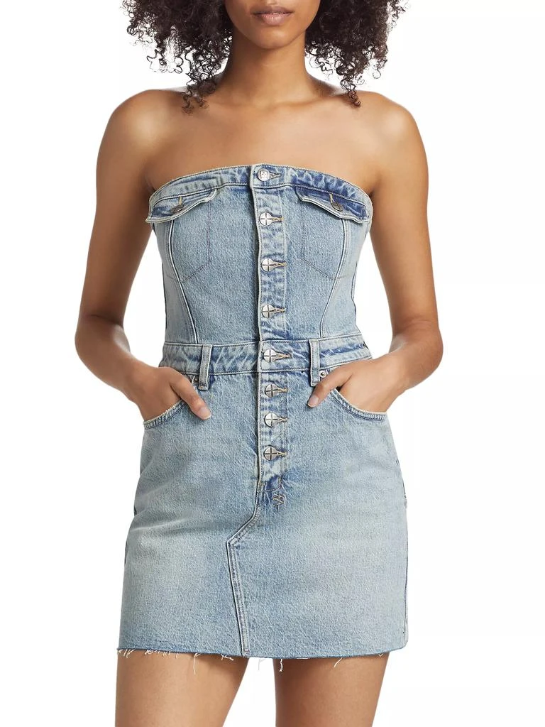 Paradise Lost Paloma Denim Minidress  On Sale Now with Up to 50% Off |  Discover Exclusive Deals & Savings at BeyondStyle  Authentic Ksubi denim|women's|sleeveless|Women's|mini-length|squareneck|contemporary|sheath|solid|light|women's  apparel|dresses ...