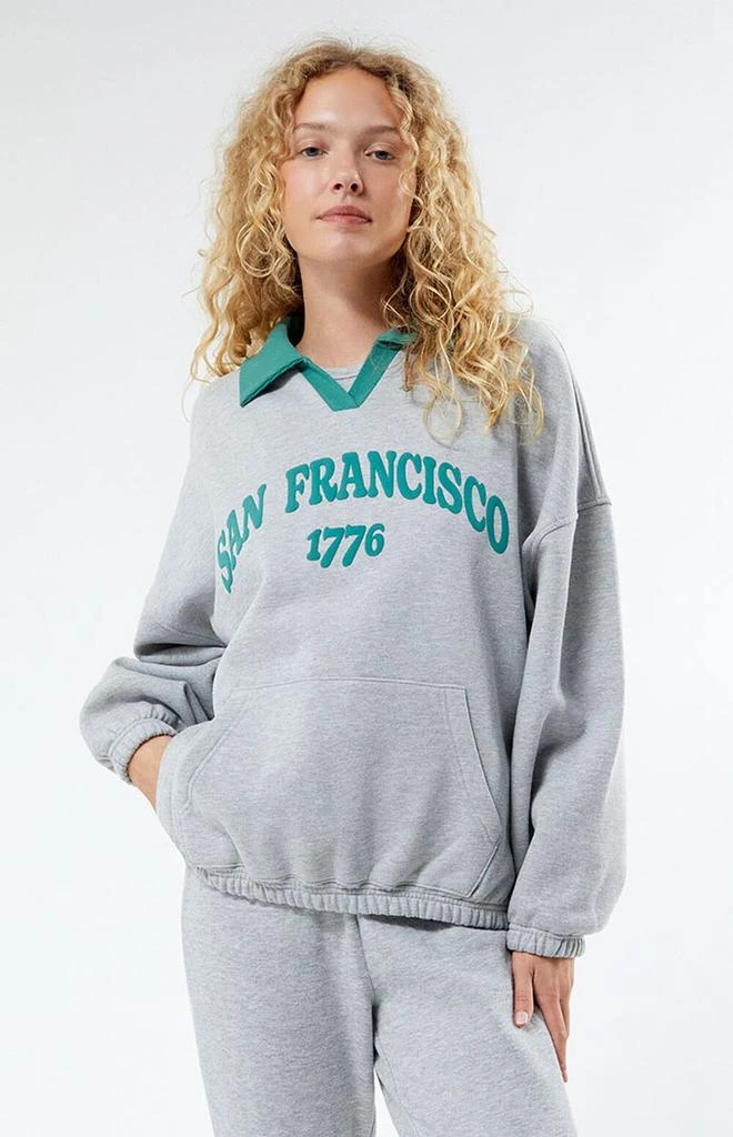 PacSun San Francisco Rugby Oversized Sweatshirt 3