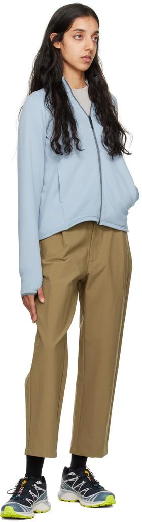 Goldwin Khaki One Tuck Pants 4