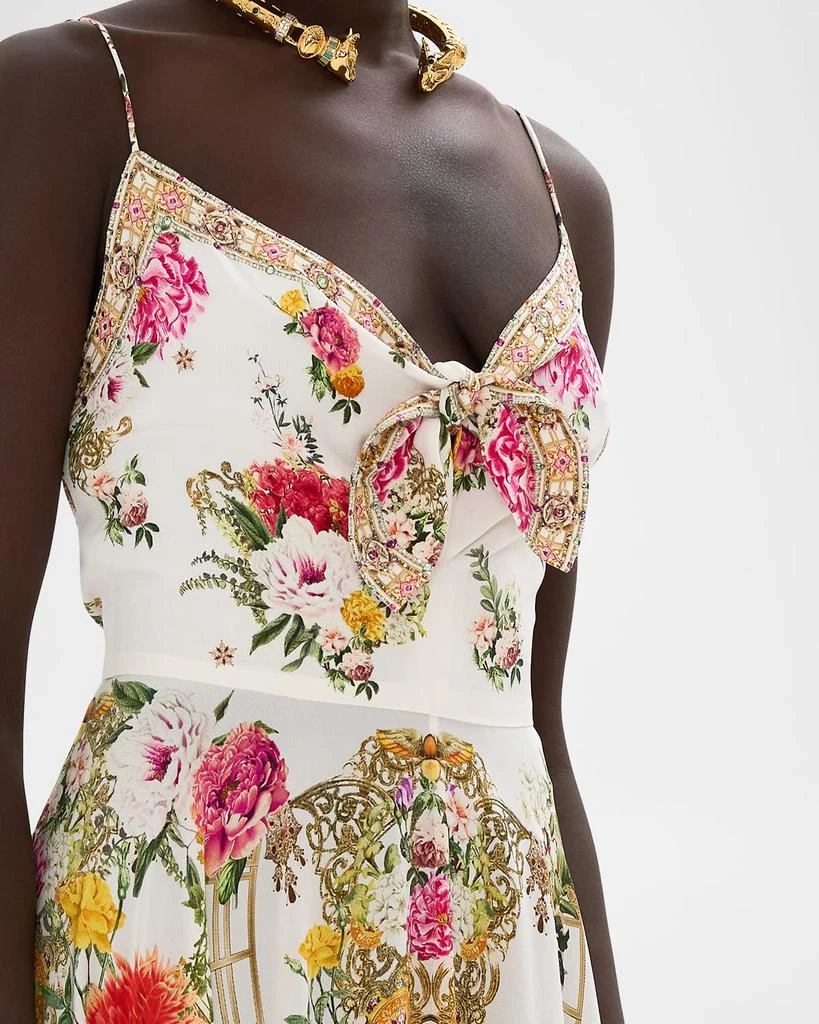 Camilla Egyptian Rose Tie-Front Maxi Dress 5