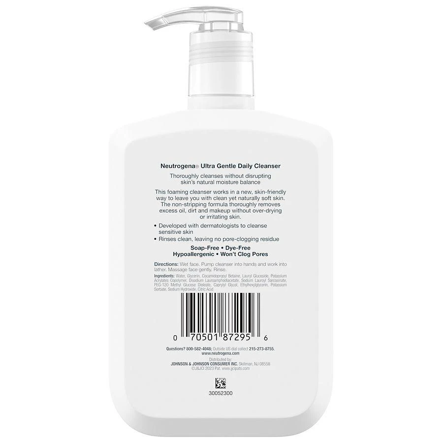 Neutrogena Ultra Gentle Daily Face Wash For Sensitive Skin 4