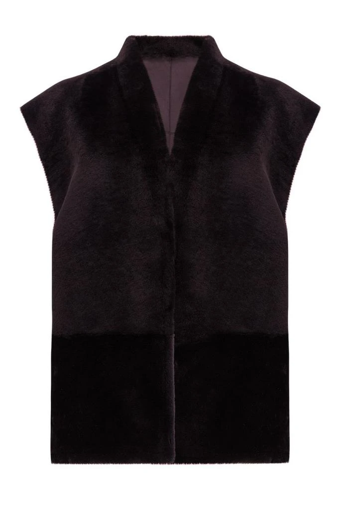 Gushlow & Cole Mid length boxy shearling gilet 1