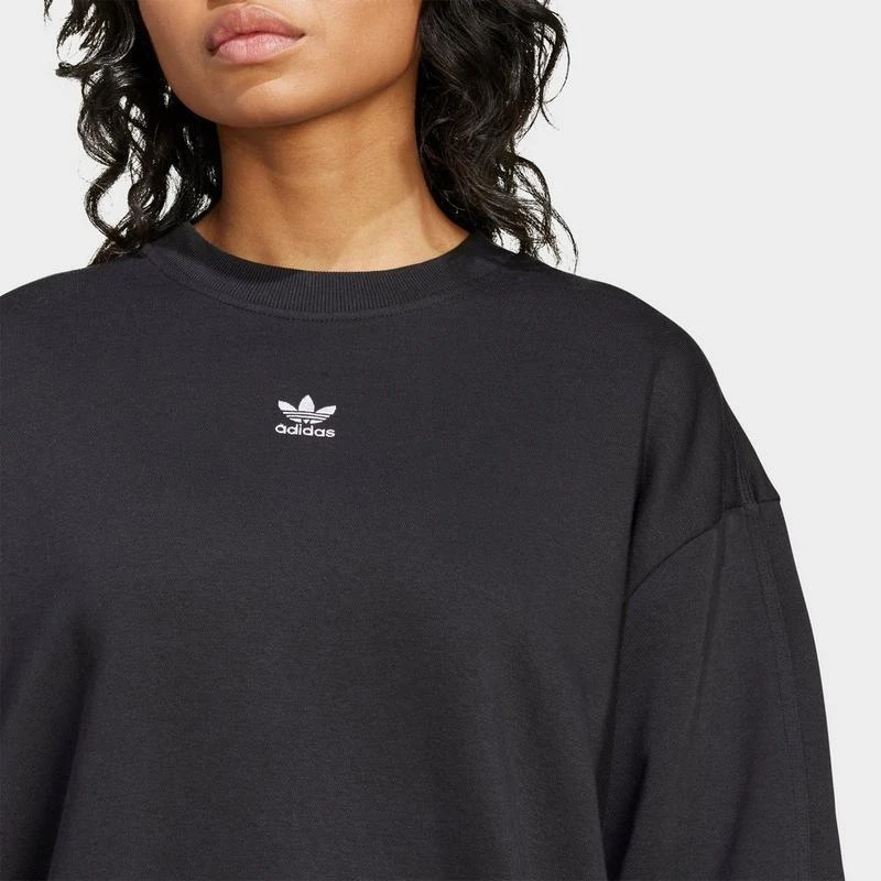 Adidas Women's adidas Originals Essentials Fleece Long Oversized Crewneck Sweatshirt 4