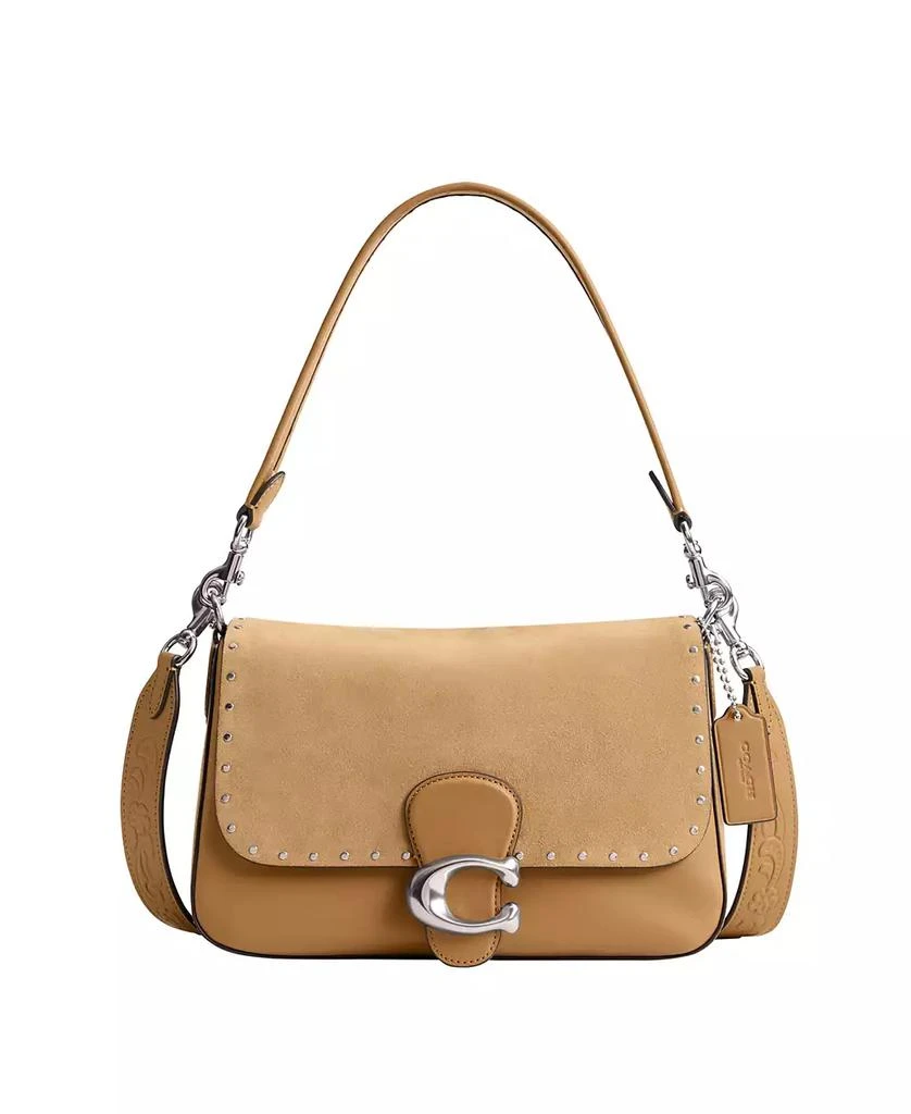 Coach Soft Tabby Leather with Rivets Shoulder Bag 1
