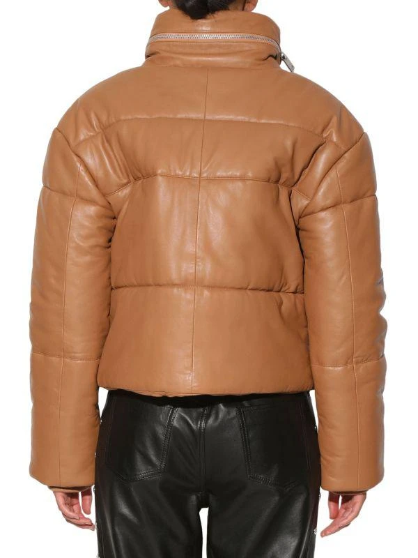 Walter Baker Edwina Leather Boxy Fit Puffer Jacket 2