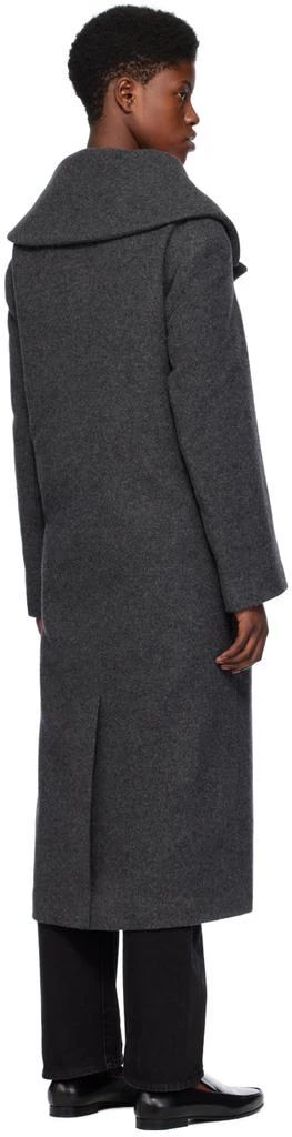 Totême Gray Wrap Coat 3