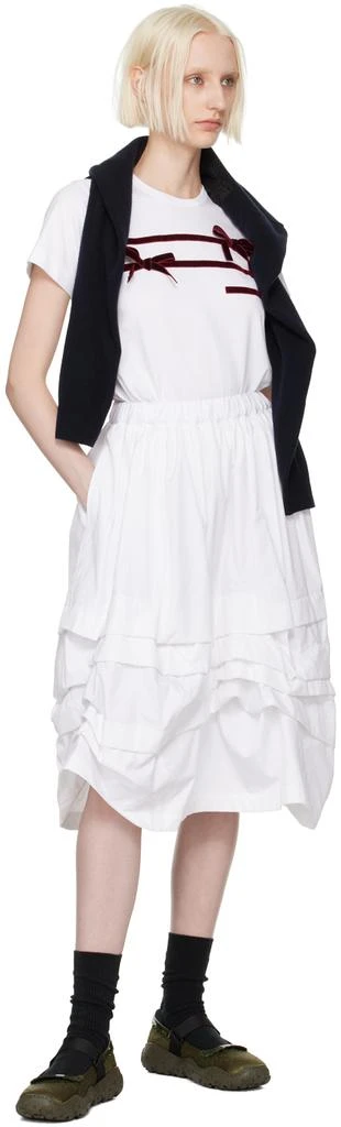 Comme des Garcons White Ribbon T-Shirt 4