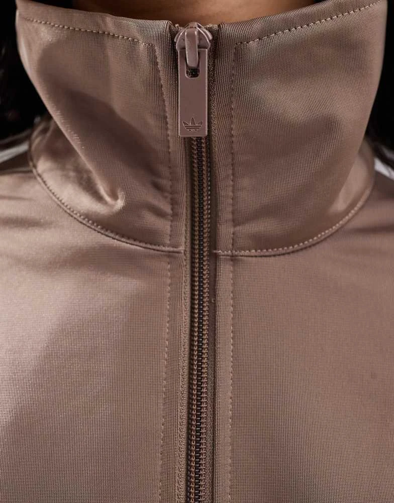 Adidas adidas Originals Firebird Loose track top in brown 3
