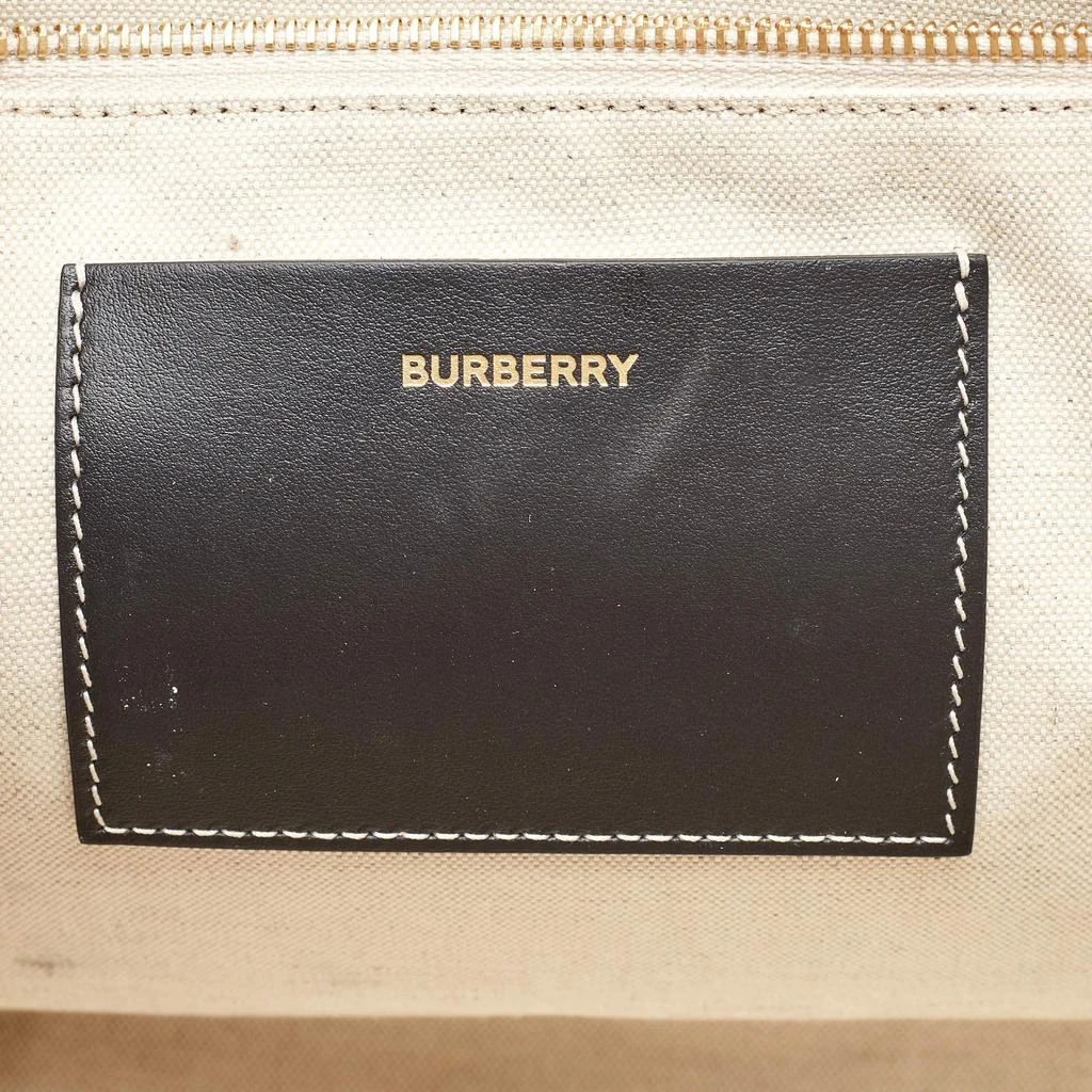 Burberry Burberry Black/Grey Canvas and Leather Medium Freya Tote 10