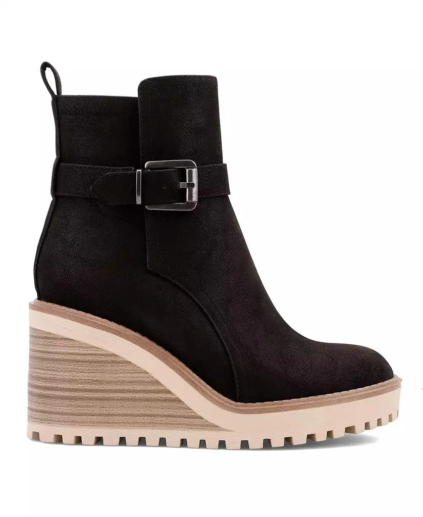 MIA Women's Cleste Lug Sole Wedge Booties 5