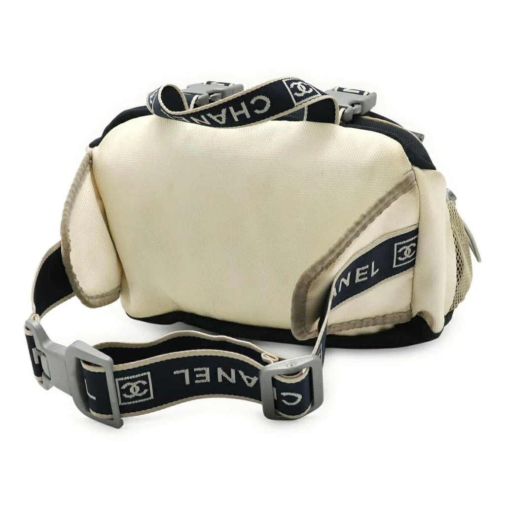 Chanel Sport ivory Navy Nylon Canvas Fanny Pack Handbag (Pre-Owned) 2