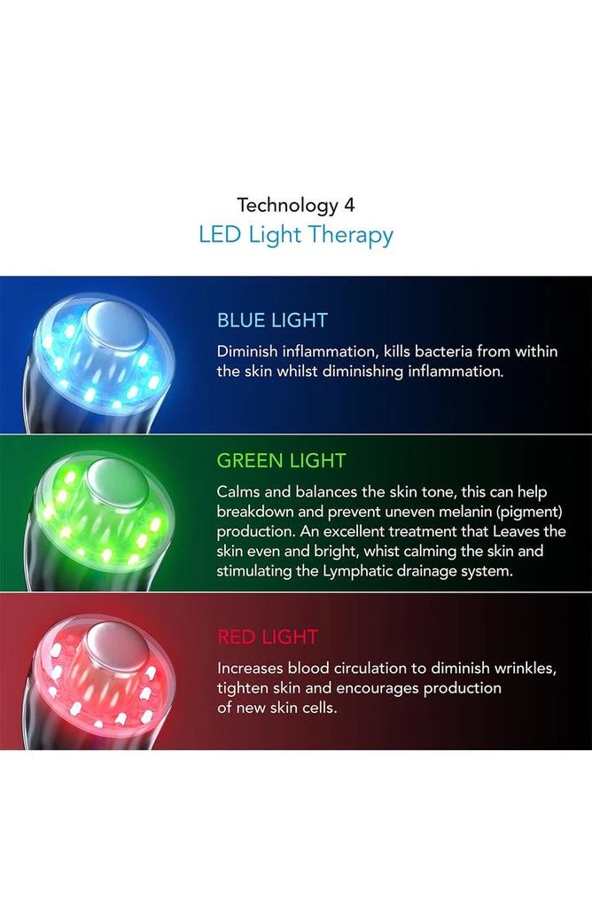 PURE DAILY CARE Luma 4-in-1 Skin Therapy Wand - Ion Therapy LED Light Machine 3