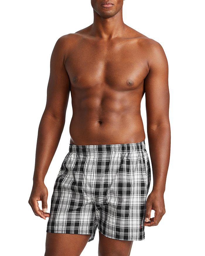 Ralph Lauren Classic Fit Woven Boxers, Pack of 3