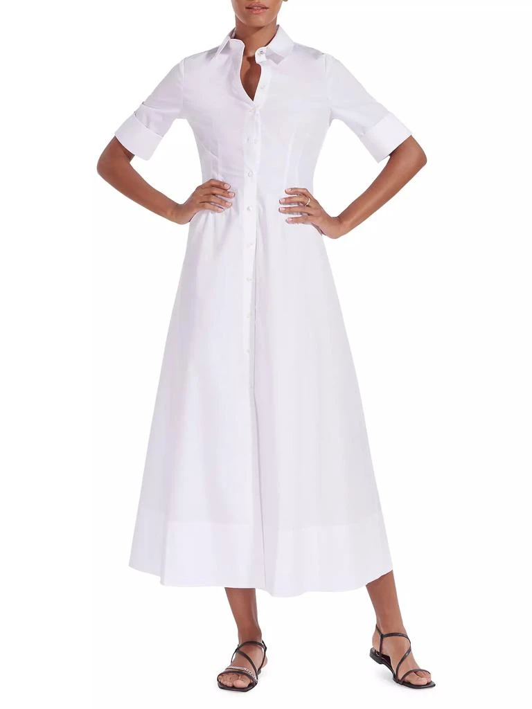 Staud Joan Collared Maxi Shirtdress 1