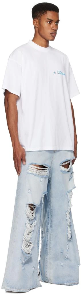 Vetements White 'Only Vetements' Regular T-shirt 4