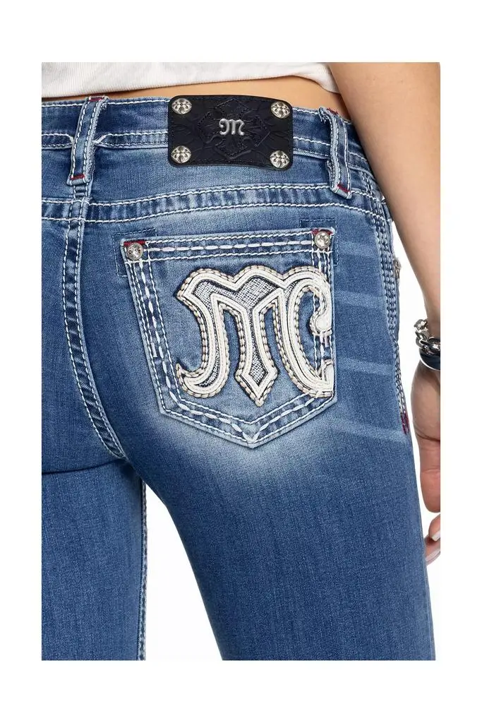 Miss Me Miss Me Maven Logo Bootcut Jean 2