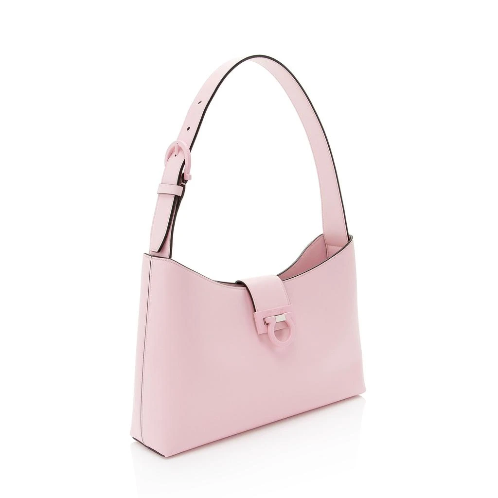 Salvatore Ferragamo Leather Gancio Trifolio Small Shoulder Bag 2