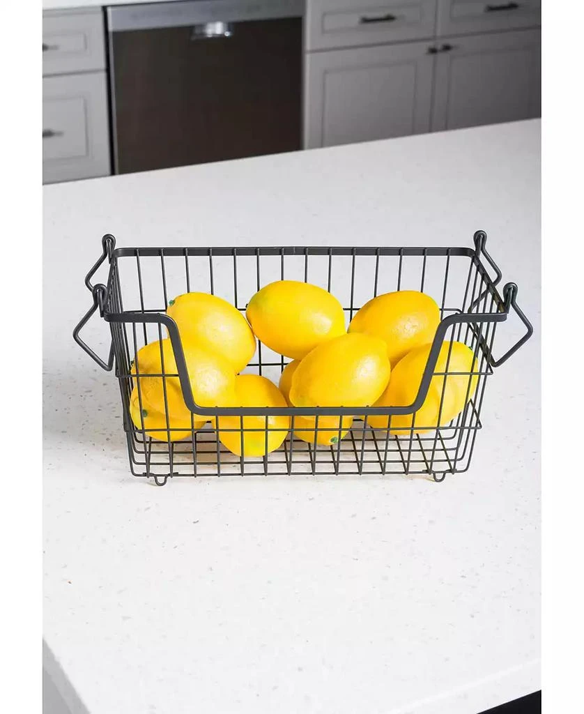 Design Imports Metal Basket Rectangle Small 6