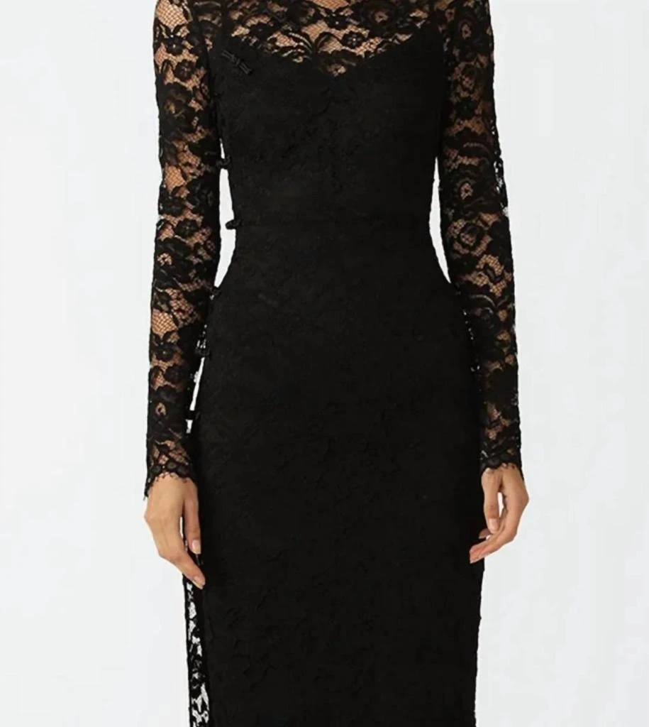 indigo skies lace mini dress black Black Halo Maia Lace Mini Dress in Black