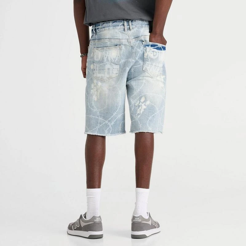 SUPPLY 
DEMAND Men
s Smoke Rise Washed Rhinestone Denim Shorts 4