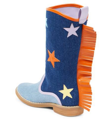 ブーツその他 STELLA MCCARTNEY FAUX LEATHER COWBOY BOOT Faux leather cowboy boots in black - Stella Mc Cartney