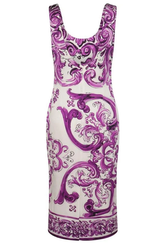 Dolce 
Gabbana Dolce 
Gabbana Majolica-Printed Long Charmeuse Dress 2