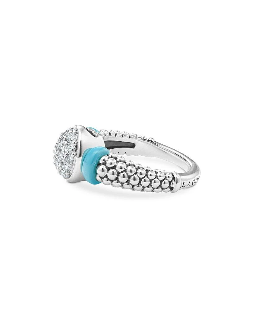LAGOS Blue Caviar & Diamond Sterling Silver Statement Ring 4