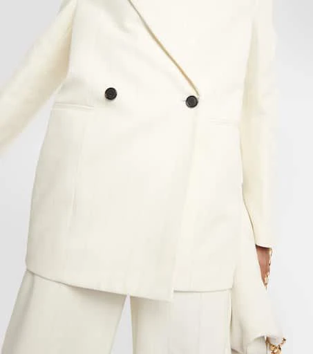 Khaite Malek striped cotton tuxedo jacket 5